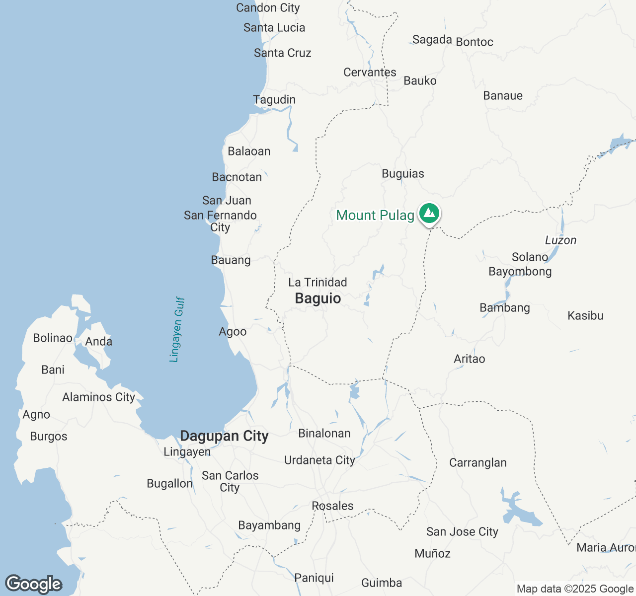 Map of Baguio